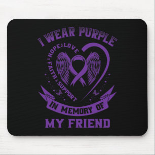 Tapis De Souris Je Porte Le Violet En Mémoire De Mon Ami Epilepsie