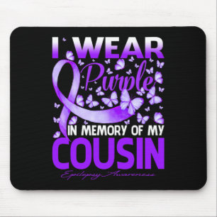 Tapis De Souris Je Porte Le Violet En Mémoire De Mon Cousin Épilep