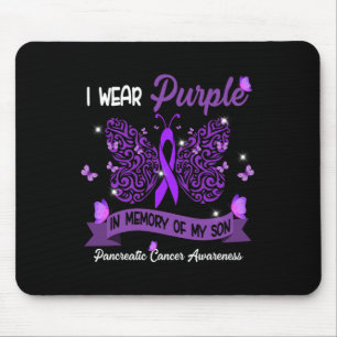 Tapis De Souris Je Porte Le Violet En Mémoire De Mon Fils Pancréat
