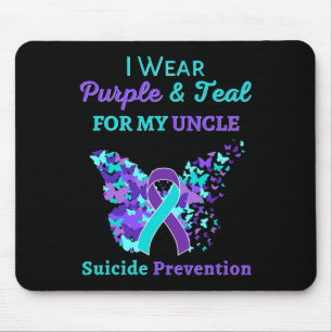 Tapis De Souris Je Porte Le Violet Et Turquoise Pour Mon Oncle Sui