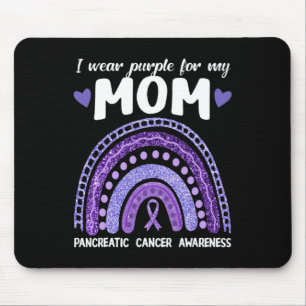 Tapis De Souris Je Porte Le Violet Pour Ma Maman Cancer Pancréatiq