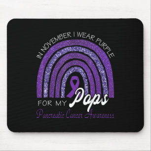 Tapis De Souris Je Porte Le Violet Pour Mes Pops - Cancer Pancréat