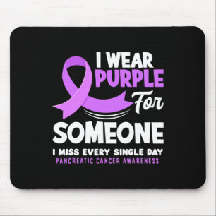 Tapis De Souris Je Porte Le Violet Pour Quelqu'Un Qui Me Manque Le