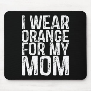 Tapis De Souris Je Porte L'Orange Pour Ma Mère Leucémie Sensibilis