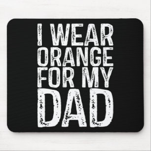 Tapis De Souris Je Porte L'Orange Pour Mon Père Leucémie Sensibili