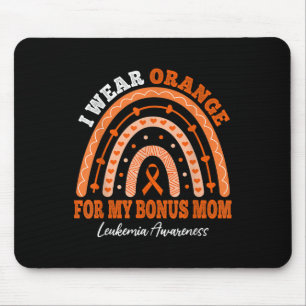 Tapis De Souris Je porte orange pour la sensibilisation à la leucé
