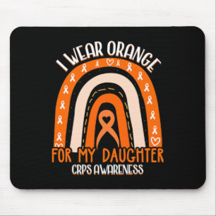 Tapis De Souris Je Porte Orange Pour Ma Fille CRPS Sensibilisation