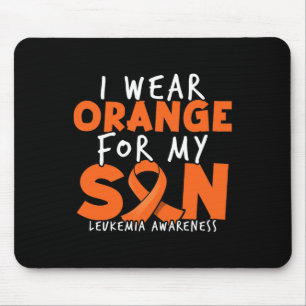 Tapis De Souris Je Porte Orange Pour Mon Fils. Prix de la leucémie