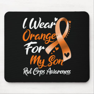 Tapis De Souris Je Porte Orange Pour Mon Fils Rsd Crps Sensibilisa