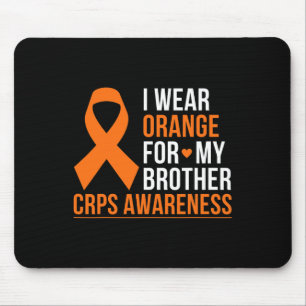 Tapis De Souris Je Porte Orange Pour Mon Frère Rsd Crps Sensibilis
