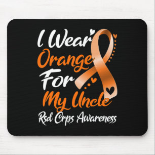 Tapis De Souris Je Porte Orange Pour Mon Oncle Rsd Crps Sensibilis
