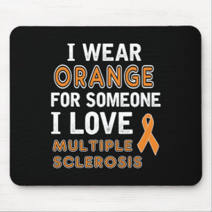 Tapis De Souris Je porte Orange - Sclérose en plaques