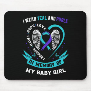 Tapis De Souris Je Porte Turquoise Et Violet Par La Prévention Du