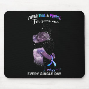 Tapis De Souris Je Porte Turquoise Et Violet Pour La Prévention Du