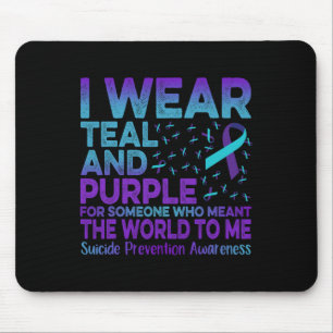 Tapis De Souris Je Porte Turquoise Et Violette Prévention Du Suici