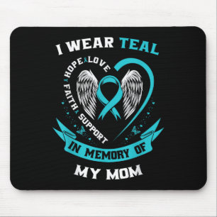 Tapis De Souris Je Porte Un Turquoise Pour Mon Fa De Sensibilisati