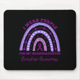 Tapis De Souris Je Porte Violet Grand-Fille Surdose Sensibilisatio
