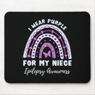 Tapis De Souris Je Porte Violet Pour Ma Nièce Epilepsie Sensibilis