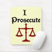 Tapis De Souris Je poursuis l'avocat Mousepad (Avec souris)