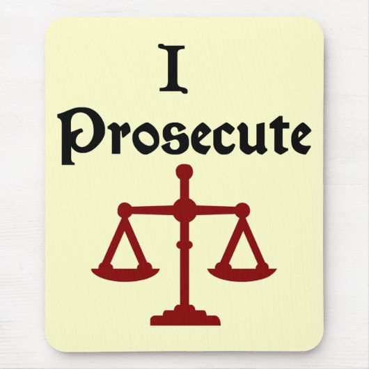 Tapis De Souris Je poursuis l'avocat Mousepad (Devant)