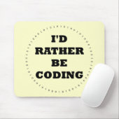 Tapis De Souris Je préfère coder Mousepad (Avec souris)