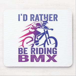 Tapis De Souris Je préfère faire du vélo BMX Mountain Biking Mtb