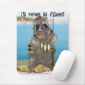 Tapis De Souris Je préfère pêcher (Avec souris)