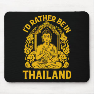Tapis De Souris Je préférerais être en Thaïlande Yoga Namaste Cade