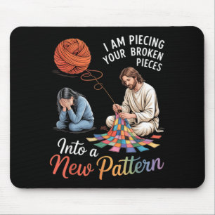 Tapis De Souris Je recolle vos morceaux cassés en un nouveau motif