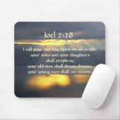 Tapis De Souris Je répandrai Mon Esprit Joel 2 28, Bible Verse (Avec souris)