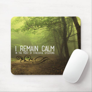 Tapis De Souris "Je reste calme" Motivation Affirmation