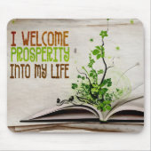 Tapis De Souris "Je salue la prospérité" Motivation Affirmation (Devant)