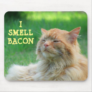 Tapis De Souris Je Sens Bacon Big Orange Chat