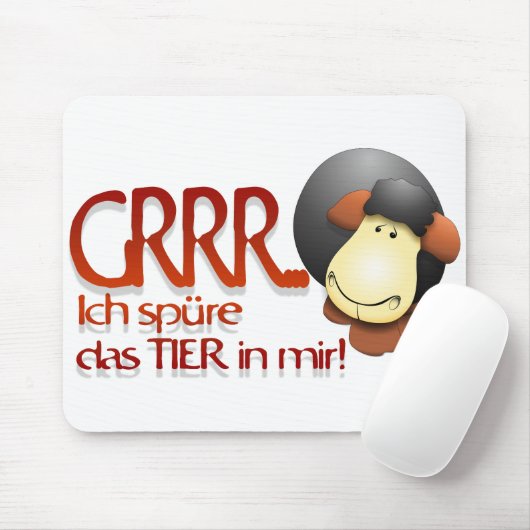 Tapis De Souris Je sens l'animal en moi ! (Avec souris)