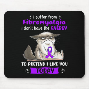 Tapis De Souris Je Souffre De Fibromyalgie Sensibilisation Fun Cha