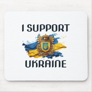 Tapis De Souris Je soutiens l'Ukraine debout pour la paix ukrainie