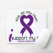 Tapis De Souris Je soutiens mon épilepsie de fils (Avec souris)