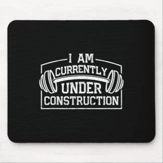 Tapis De Souris Je Suis Actuellement En Construction Funny Gym Wor