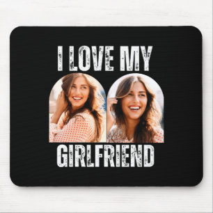 Tapis De Souris Je Suis Amoureux De Ma Copine Photo Cadeau Drôle P