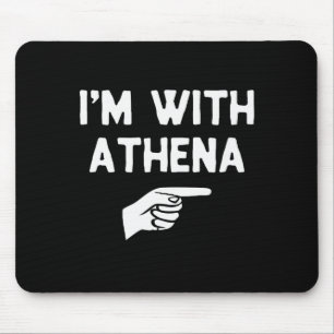 Tapis De Souris Je suis avec Athena Costume assorti drôle d'Hallow