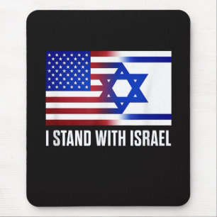 Tapis De Souris Je suis avec Israël Patriotique