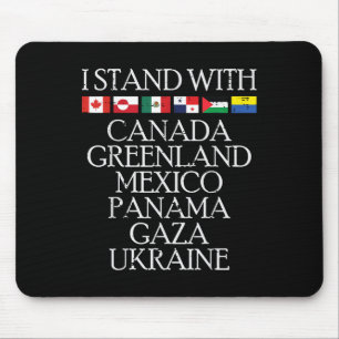 Tapis De Souris Je Suis Avec Le Canada Groenland Mexique Ukraine H