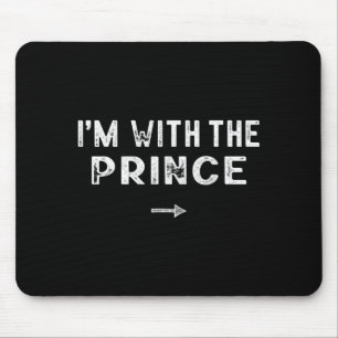 Tapis De Souris Je suis avec le prince déguisé pour un Halloween p