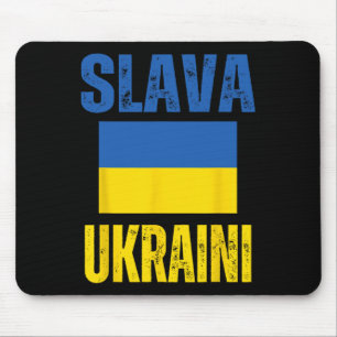 Tapis De Souris Je suis avec l'Ukraine Drapeau ukrainien de soutie