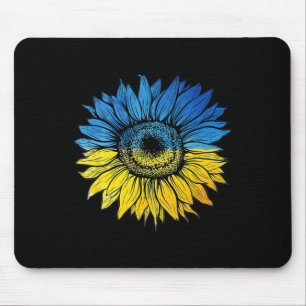 Tapis De Souris Je suis avec l'Ukraine Soutien Tournesol Ukrainien