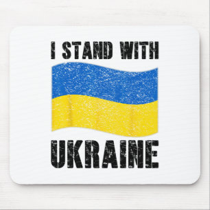 Tapis De Souris Je suis avec l'Ukraine Soutien Ukraine Drapeau Ukr