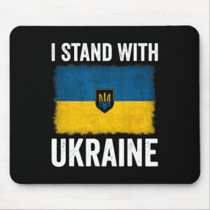 Tapis De Souris Je suis avec l'Ukraine Soutien Ukraine Drapeau Ukr