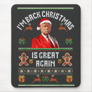 Tapis De Souris Je suis de retour, Noël est à nouveau génial Élect