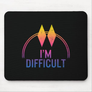 Tapis De Souris Je suis difficile Double Diamants Noirs piste de s