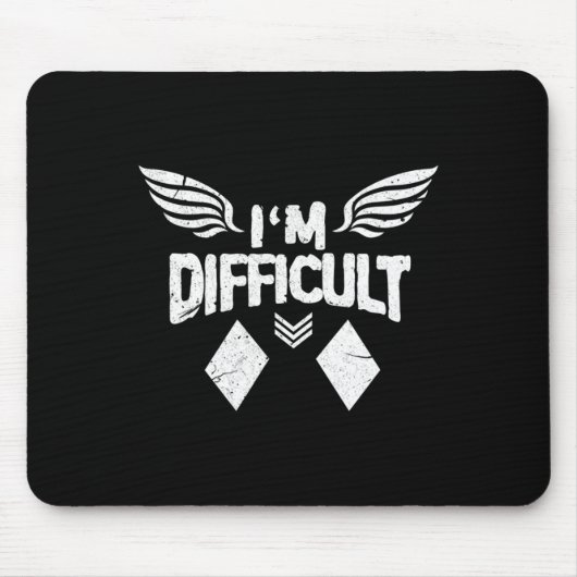 Tapis De Souris Je suis difficile Double Diamonds Ski Snowboard Gi (Devant)